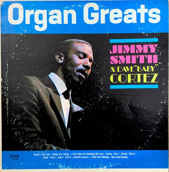 Jimmy Smith & Dave "Baby" Cortez : Organ Greats (LP, Comp, Mono)