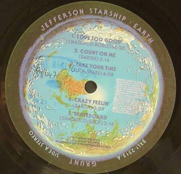 Jefferson Starship : Earth (LP, Album)