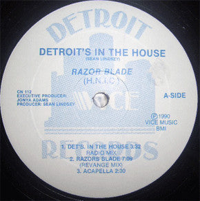 Razor Blade (H.N.I.C.) : Detroit's In The House (12")