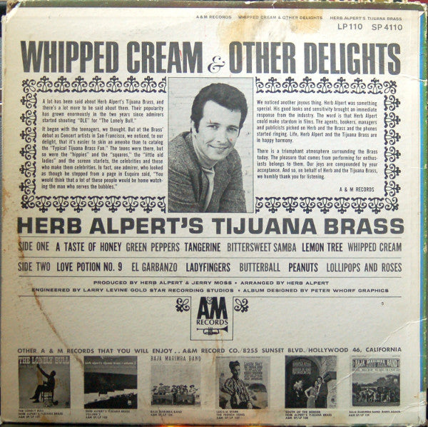 Herb Alpert's Tijuana Brass* : Whipped Cream & Other Delights (LP, Album, San)