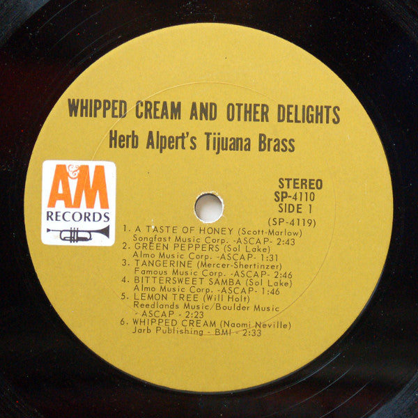 Herb Alpert's Tijuana Brass* : Whipped Cream & Other Delights (LP, Album, San)