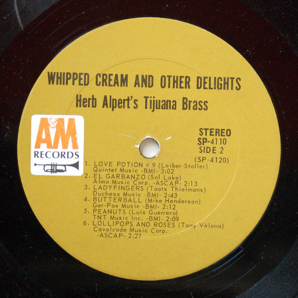 Herb Alpert's Tijuana Brass* : Whipped Cream & Other Delights (LP, Album, San)