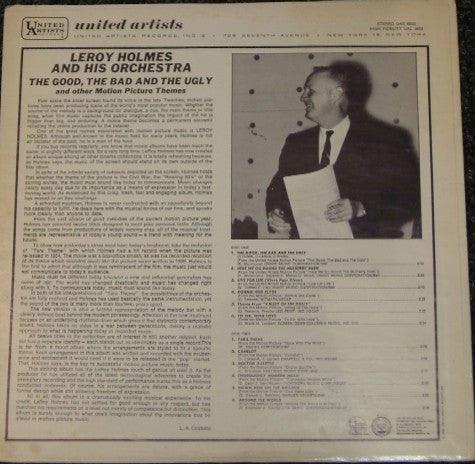 LeRoy Holmes Orchestra : The Good, The Bad And The Ugly And Other Motion Picture Themes (LP, Album, Mon)