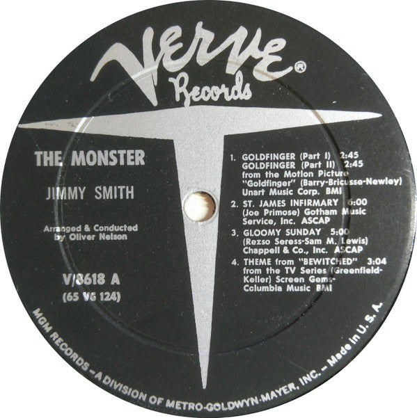 Jimmy Smith : Monster (LP, Album, Mono)