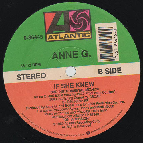Ann G. : If She Knew (12")