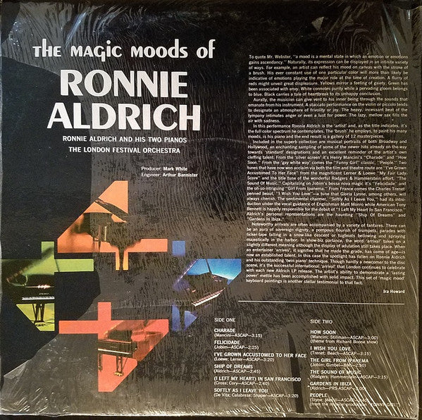 Ronnie Aldrich And His Two Pianos With The  London Festival Orchestra : The Magic Moods Of Ronnie Aldrich (LP, Album)