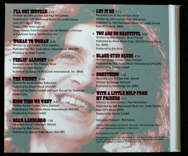 Joe Cocker : The Long Voyage Home Sampler: The Silver Anniversary Collection (CD, Comp, Promo, Smplr)