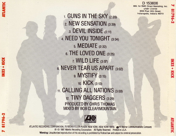 INXS : Kick (CD, Album, Club, RE, BMG)
