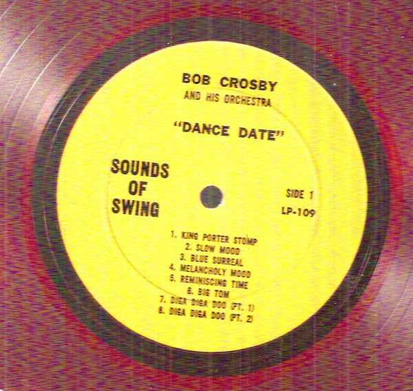 Bob Crosby : Dance Date (LP, Album, Mono, Red)