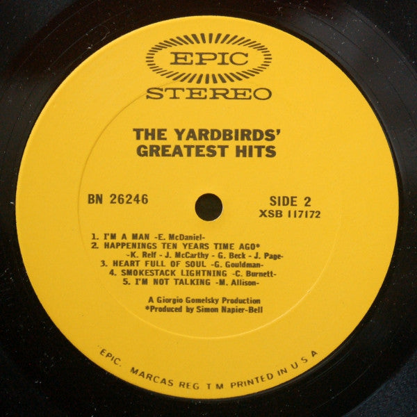 The Yardbirds : The Yardbirds' Greatest Hits (LP, Comp, Ter)
