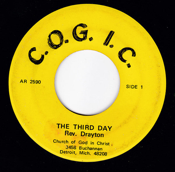 Rev. Drayton, Barbara Jean Mayes : The Third Day / God's Already Done (7")