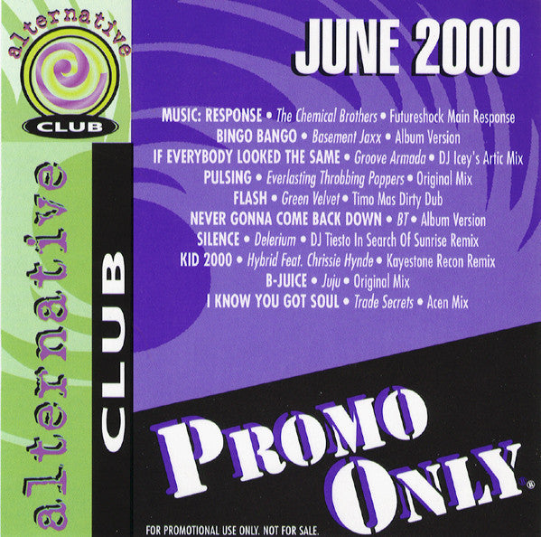 Various : Promo Only Alternative Club June 2000 (CD, Comp, Promo)