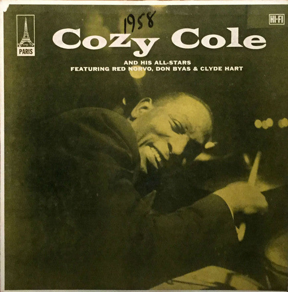 Cozy Cole : Cozy Cole And His All-Stars Featuring Red Norvo, Don Byas & Clyde Hart (LP, RE)
