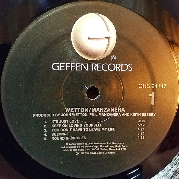 John Wetton / Phil Manzanera : Wetton/Manzanera (LP, Album, SRC)