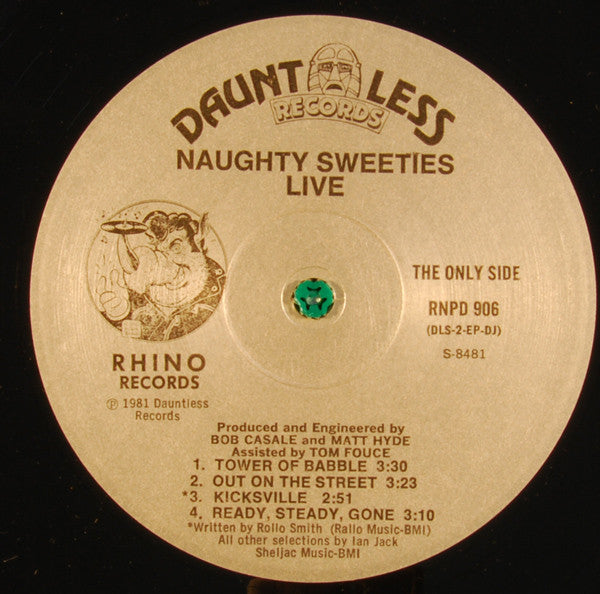 Naughty Sweeties : Naughty Sweeties Live (12", S/Sided, EP)
