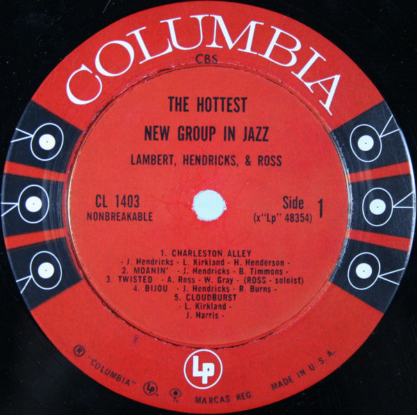 Lambert, Hendricks & Ross : The Hottest New Group In Jazz (LP, Album, Mono)