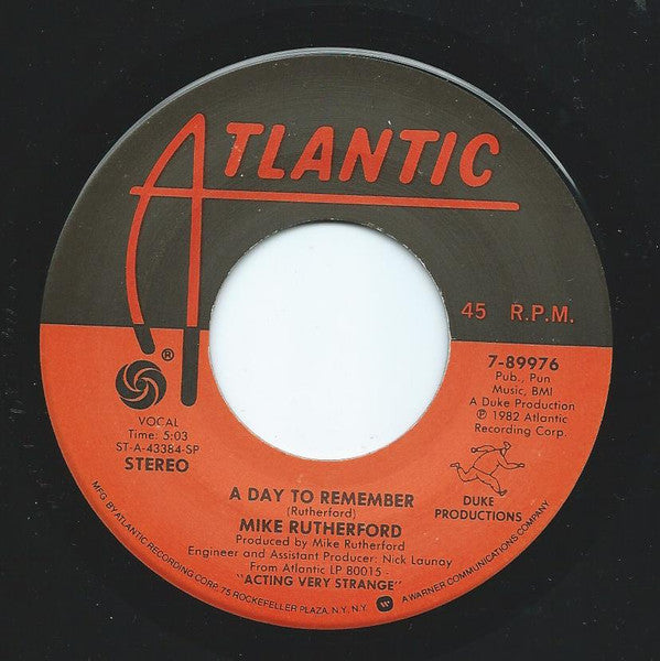 Mike Rutherford : Halfway There (7", Single)
