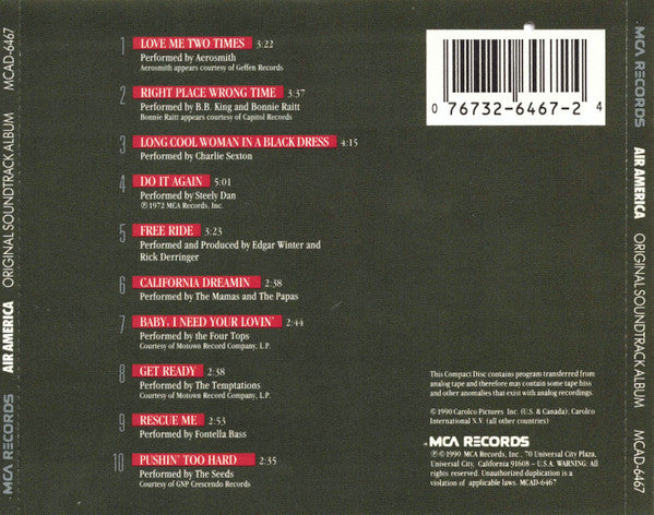 Various : Air America (Original Soundtrack Album) (CD, Comp)
