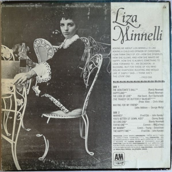 Liza Minnelli : Liza Minnelli (LP, Album)
