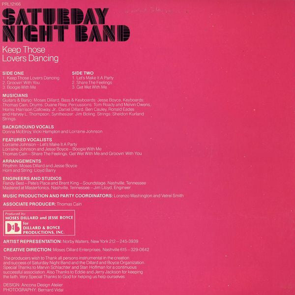 Saturday Night Band : Keep Those Lovers Dancing (2x12", Album, Promo)
