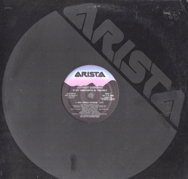 Jeffrey Osborne : If My Brother's In Trouble (12", Promo)