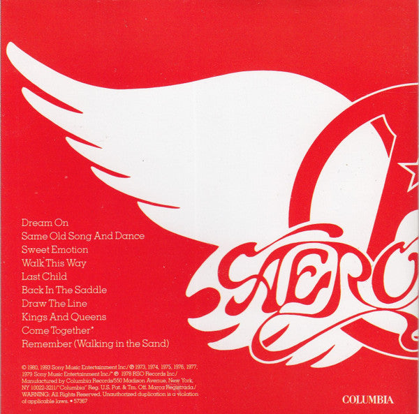 Aerosmith : Aerosmith's Greatest Hits (CD, Comp, RM, RP)