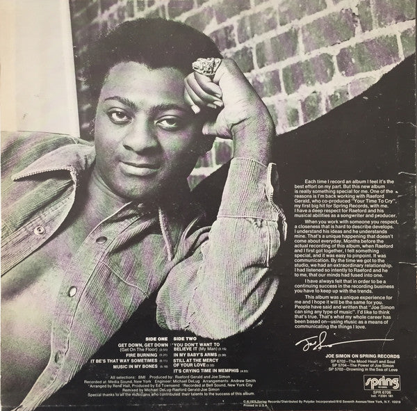 Joe Simon : Get Down (LP, Album)