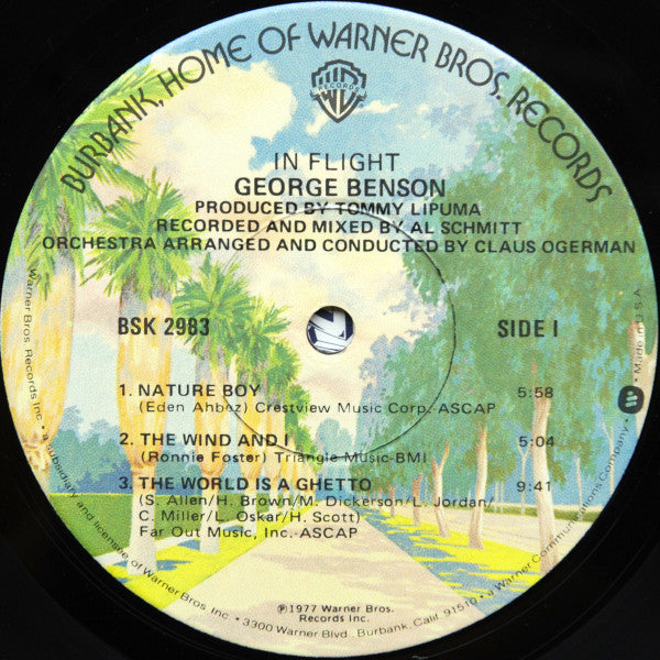 George Benson : In Flight (LP, Album, Jac)