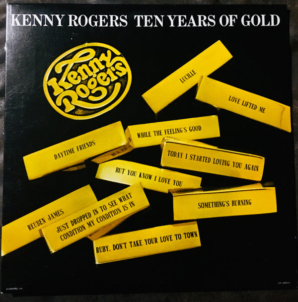 Kenny Rogers : Ten Years Of Gold (LP, Album, Comp, RE)