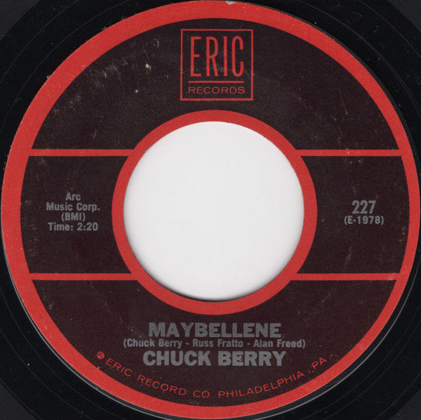 Chuck Berry : Roll Over Beethoven / Maybellene (7", Mono, Styrene)