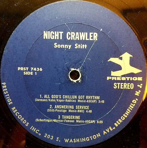 Sonny Stitt With Don Patterson : Night Crawler (LP, Album)
