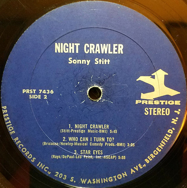 Sonny Stitt With Don Patterson : Night Crawler (LP, Album)