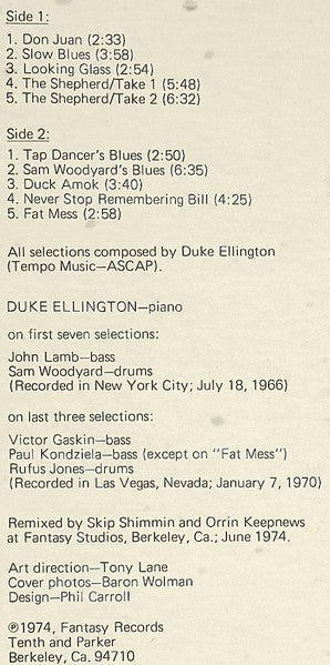 Duke Ellington : The Pianist (LP, Album)