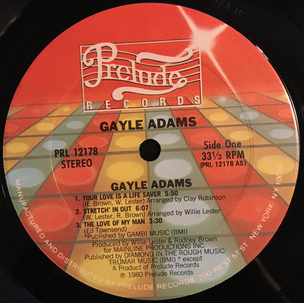 Gayle Adams : Gayle Adams (LP, Album)