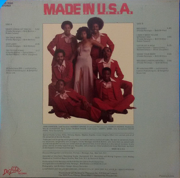 Made In USA : Made In USA (LP, Album, Ter)