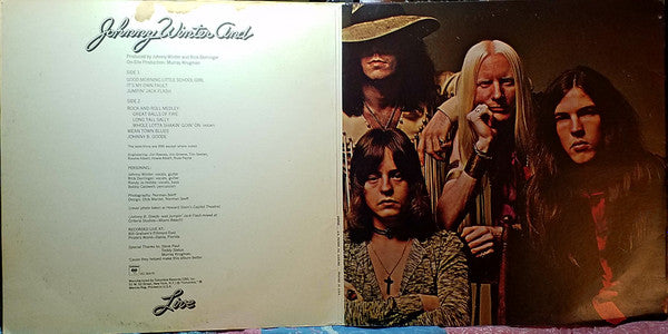Johnny Winter And : Live Johnny Winter And (LP, Album, Uni)