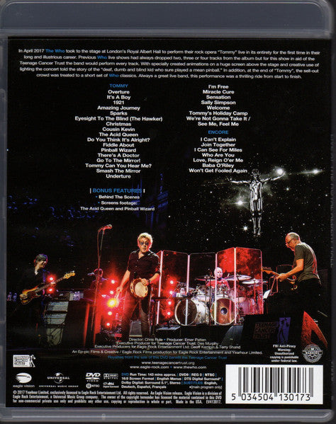 The Who : Tommy - Live At The Royal Albert Hall (DVD-V, Multichannel)