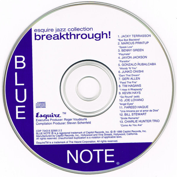 Various : Rising Stars Of Jazz - Breakthrough! (CD, Album, Comp)