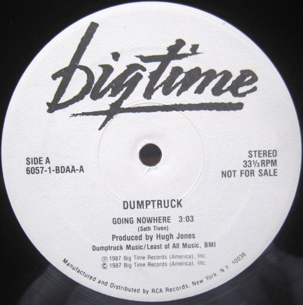 Dumptruck : Going Nowhere (12", Single, Promo)