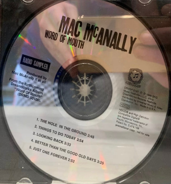 Mac McAnally : Word of Mouth Radio Sampler (HDCD, Promo, Smplr)