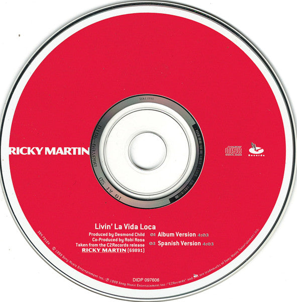 Ricky Martin : Livin' La Vida Loca (CD, Single)