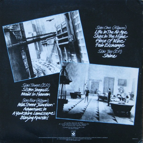 Be Bop Deluxe : Live! In The Air Age (LP, Album, Whi + 12", EP, Jac)