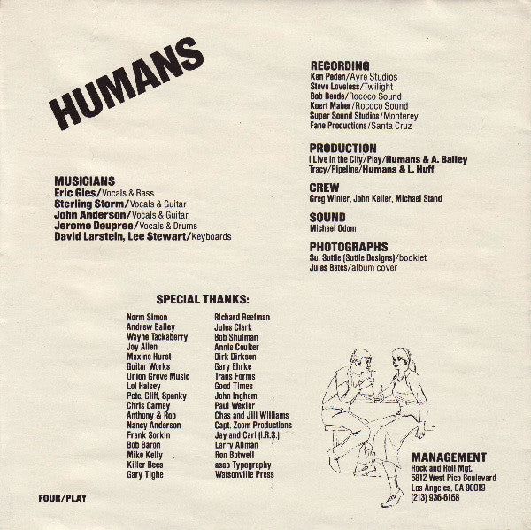 The Humans : Play (7", EP, Gat)
