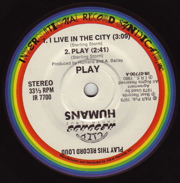 The Humans : Play (7", EP, Gat)