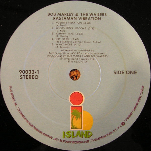 Bob Marley & The Wailers : Rastaman Vibration (LP, Album, RE, Gat)