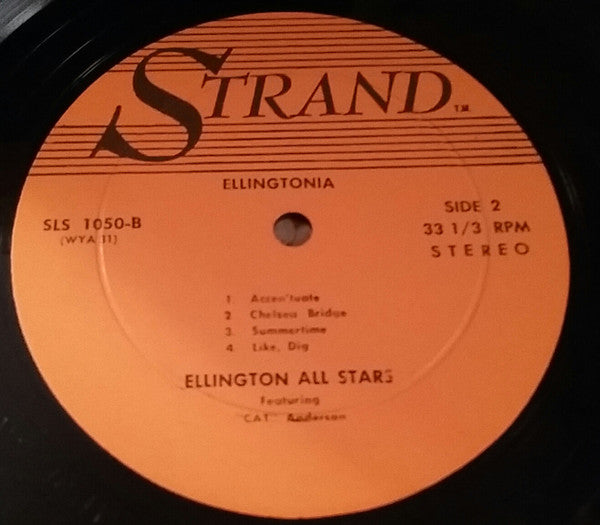 Cat Anderson And The Ellington All Stars : Ellingtonia (LP, Album)