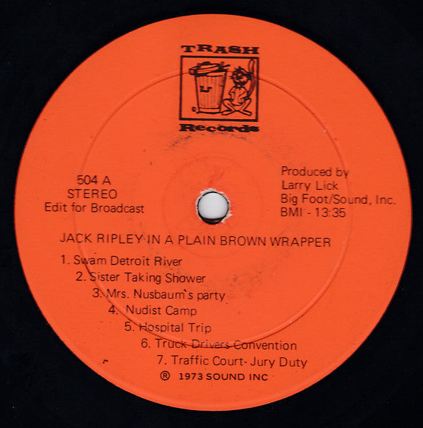 Jack Ripley : Here's..... Jack Ripley In A Plain Brown Wrapper (LP, Album)