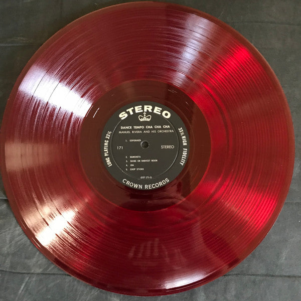 Manuel Rivera And His Orchestra : Dance Tempo Cha Cha Cha (LP, Red)