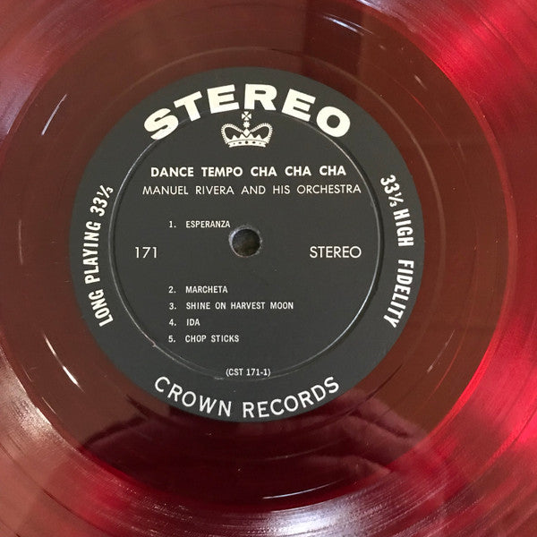 Manuel Rivera And His Orchestra : Dance Tempo Cha Cha Cha (LP, Red)