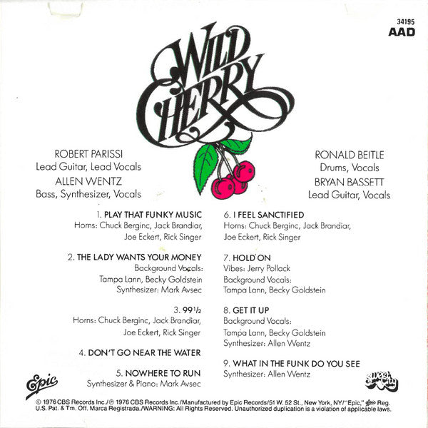 Wild Cherry : Wild Cherry (CD, Album)